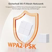 Tenda Nova MW6 Mesh WLAN System - AC1200 Dual Band Mesh Set - empfohlen für Häuser mit 3-4 Schlafzimmern - 6xGigabit Port - Ersetzt Router und Repeater- APP Steuerung - WPA2-3er Pack – Ansicht 8