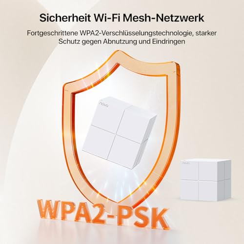 Tenda Nova MW6 Mesh WLAN System - AC1200 Dual Band Mesh Set - empfohlen für Häuser mit 3-4 Schlafzimmern - 6xGigabit Port - Ersetzt Router und Repeater- APP Steuerung - WPA2-3er Pack