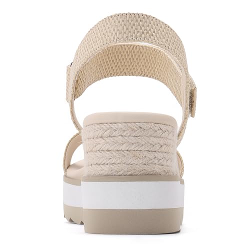 Image of Athlefit Women's Platform Ankle Strap Sandals