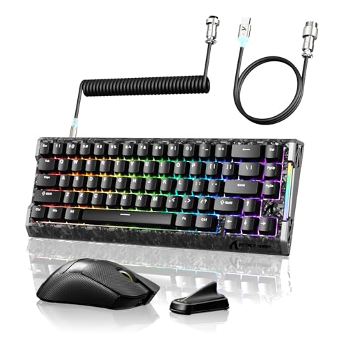 �y�o��8000Hz�zATTACK SHARK R68HE ���s�b�h�g���K�[ �L���Q�[�~���O�L�[�{�[�h & X11Ultra���C�����X�Q�[�~���O�}�E�X �J�[�{���t�@�C�o�[�Q�[�~���O�Z�b�g/ 65% ���C�X�C�b�` RT0.005mm �z�b�g�X���b�v 6�w�����[