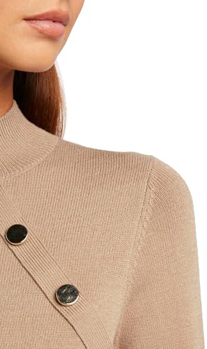 Pull manches longues boutons décoratifs femme - vue 6