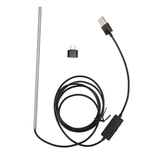 �H�Ɨp�{�A�X�R�[�v�A720P HD�J�����t��USB�������A3 in 1 USB Type C USB�����J�����A6 LED�t���d�b�^�u���b�g�pIP67�{�A�X�R�[�v�A49�t�B�[�g�B�Z�~ (5.0MM)