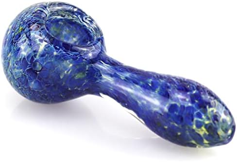 MLISLIR Glass Pipe Handmade for Weed Gift (Blue)