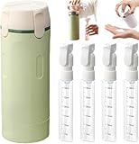【Design 4 en 1 Multifonctionnel】Cet ensemble de bouteilles répond à tous vos besoins de toilette de voyage : il contient 4 récipients séparés pour shampooing, lotion, après-shampooing et crème visage, éliminant le besoin de transporter des bouteilles volumineuses.