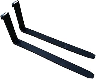 Titan Attachments 42in Pallet Fork Blades, 4,000 LB Load Capacity, Class II Forklift Blades
