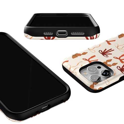 Casely iPhone 15 Pro Max Case | Fall Girlie | Pumpkin Spice Bows | Compatible with MagSafe | Bold Protective Design - Thumbnail 3