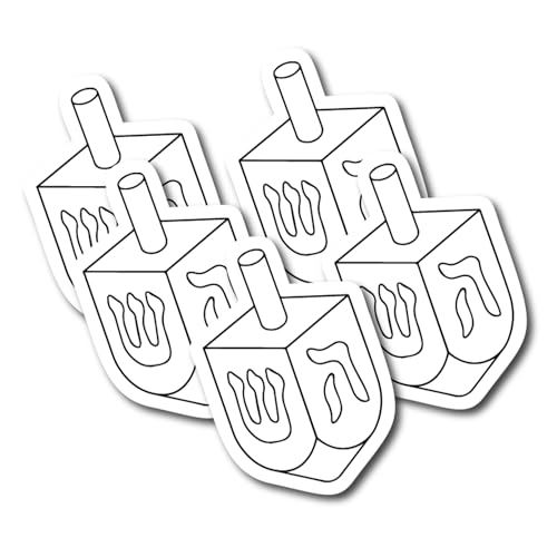 Color Your Own Dreidel Magnets