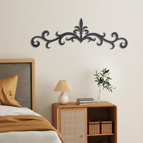 OYEFLY Metal Scroll Wall Art Decor,Rustic Iron Wall Medallion (style 1) - Thumbnail 5