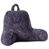 Milliard Lesekissen mit Zerkleinertem Memory Schaum, Rückenstütze Kopfkissen mit Bezug Kunstpelz – Ideal Keilkissen für Lesen, Arbeiten,und Spielen auf dem Bett, Sofa, oder Couch (Violett, 45 x 38 cm)