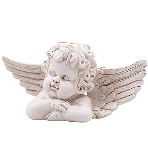 Candélabre ange en résine artisanale pour ornements d'église et maison