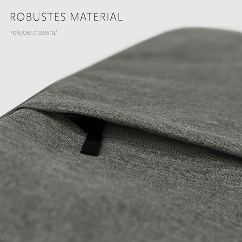 Housse Doogee T20 Ultra grise en polyester pochette compartiment zip - 7