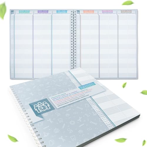 KOCHDIALOG 1 x Praxisplaner 2027 Praxisbuch im 15 Minuten Takt, 2 Spalten/Tag Arztpraxis Praxis Terminplaner als extra großer Praxis Kalender 33x30cm (2027)