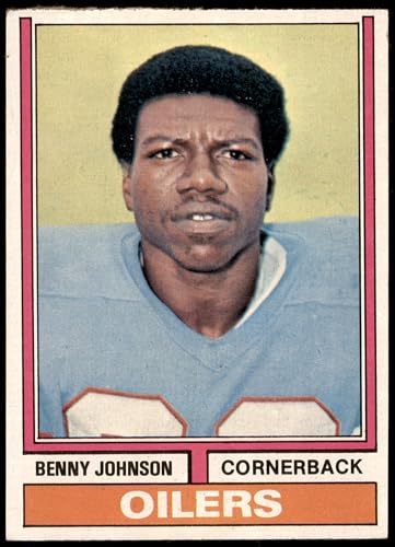 1974 Topps #174 Benny Johnson Houston Oilers (Football Card) VG/EX Oilers Johnson C. Smith