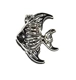 Tropical Fish Cage - Old School Geekery Brand Jewelry Making Supplies - Hollow Silver Plated Bead Cage Pendant - Make your own necklace, locket, scent locket - Add a bead, pearl, rock, sea glass