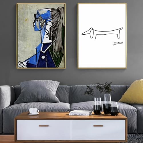 Peinture sur toile Picasso KEBIA lot de 2 reproductions d'art celebres 35x50cm sans cadre