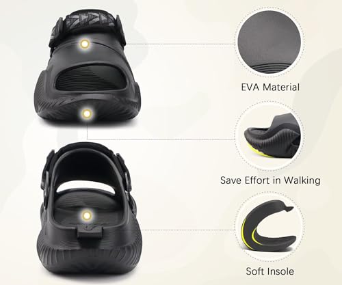 Image of COFACE Mens Orthotic Clogs Orthopedic Mules for Men Recovery Sandals Man Plantar Fasciitis Summer Casual Size 7-15