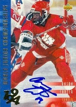 Autograph Warehouse 67439 Anson Carter Autographed Hockey Card Team Canada 1993 Upper Deck No. 531