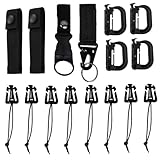 Anneau en d pour à dos – facile à démonter et à remonter d'une seule main, boucle pour sangle de à dos