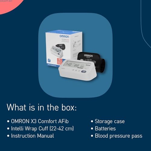 OMRON X3 Comfort AFib Upper Arm Blood Pressure Monitor ...