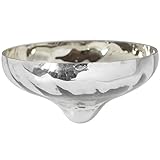 Schwimmschale Schwimmlicht Ø 10 cm Schwimmkerzenhalter Silber geschwungenes Glas