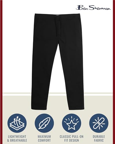 Ben Sherman Men’s Pants - Comfort Stretch Flat Front Pull On Pants - Casual Chinos for Men (S-XL)2