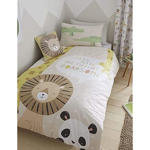 Catherine Lansfield Kids Roarsome Animals Junior Duvet Set Cover