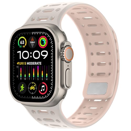 [Amizee] �R���p�`�u�� �A�b�v���E�H�b�` �}�O�l�`�b �o���h 49/46/45/44/42/41/40/38mm �\�t�g�V���R���ʋC���X�g���b�v Ultra 3/2/1 �V���[�Y 11 10 9 8 7 6 5 4 SE3/2/1 �p�i�X�^�[���C�g