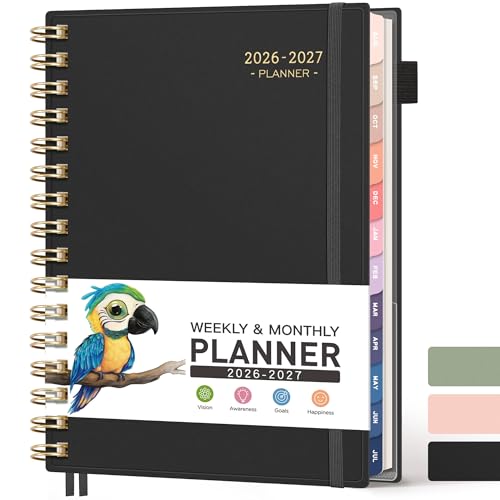 Image of RETTACY Academic Diary 2026-2027, A5 Weekly Planner, Teacher Planner, Black
