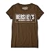 Hershey"s Milk Chocolate Logo Juniors Licensed T-Shirt Poly Cotton Blend Classic Look - small Brown Heather