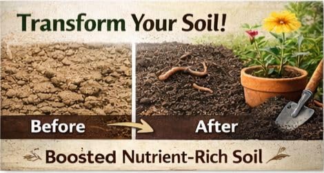Image of Vermicompost Organic Fertilizer - 100% Natural, Chemical Free Compost for Plants & Gardening | Improves Soil Fertility & Plant Growth 2kg (2 kg)