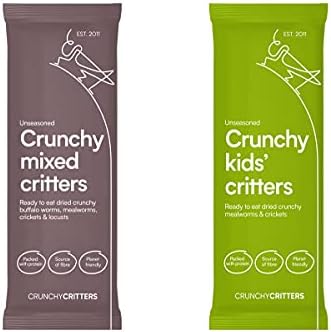 Crunchy Critters Edible Insects Two Pack: Mixed Critters and Crunchy Kids' Critters