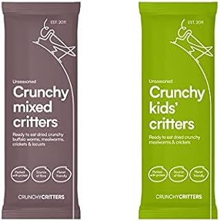 Crunchy Critters Edible Insects Two Pack: Mixed Critters and Crunchy Kids' Critters