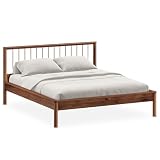 IDIMEX Massivholzbett APOANA Doppelbett 140x200 cm, kastanienfarben - Holzbett mit Kopfteil aus Kiefernholz,140 Bett mit Lattenrost, modern
