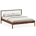IDIMEX Massivholzbett APOANA Doppelbett 140x200 cm, kastanienfarben - Holzbett mit Kopfteil aus Kiefernholz,140 Bett mit Lattenrost, modern