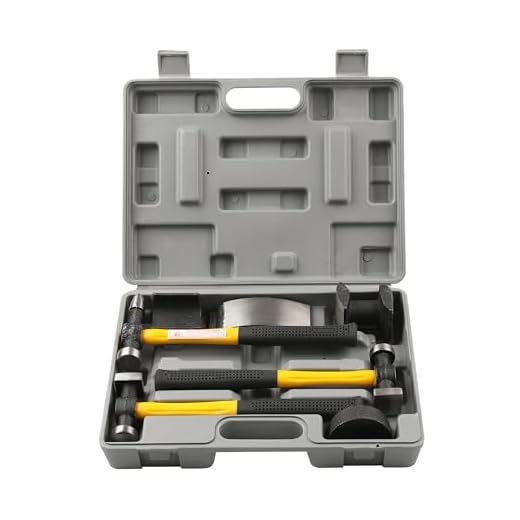 HFS (R) 7 Pcs Set Auto Body Fender Repair Tool Hammer Dolly Set