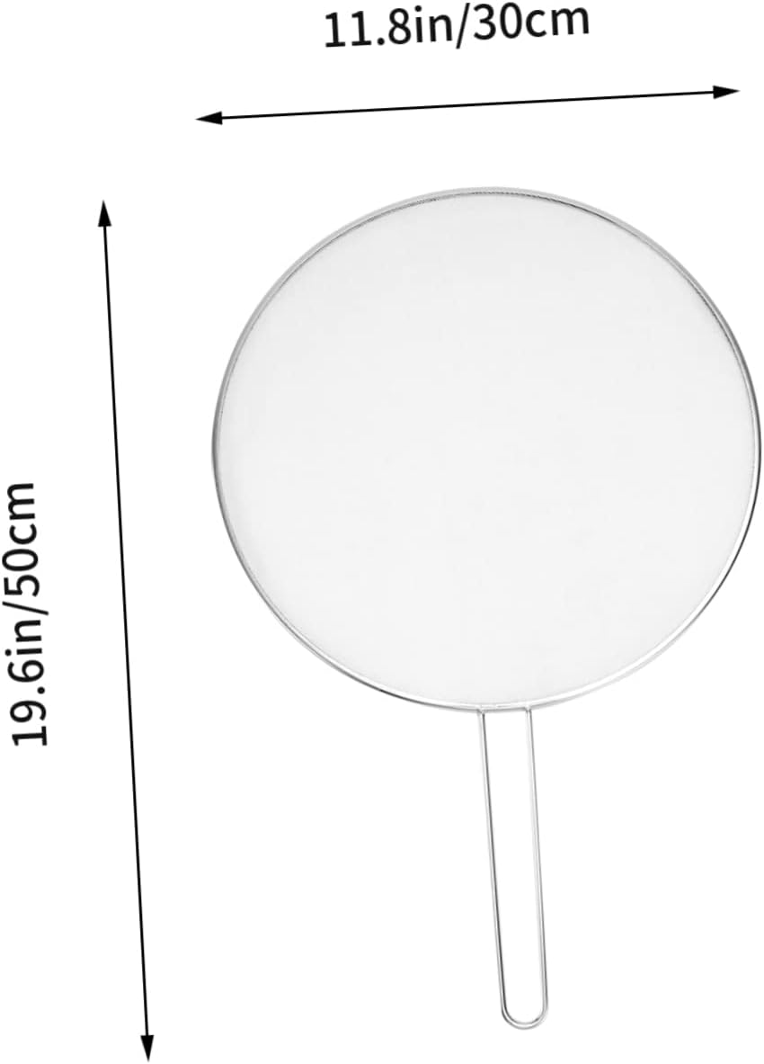 Stainless Steel Splatter Screen 20X12 Inch Oil Splash Guard with Fine Mesh for Frying Pans and Pots Kitchen Grease Shield