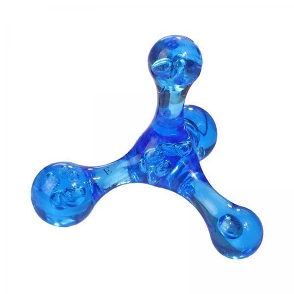 3xMassage Tool Deep Tissue Massage Four Trigger Point Ball for Legs Back Waist Blue|Massager Machine for Pain Relief|Head Massager|Neck and Shoulder Relaxer|