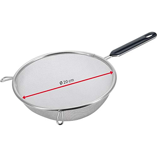 Miniatura 10 de Westmark Set De Coladores 3 Piezas, Té Ø 7 Cm Doméstico Ø 16 Cm 20 Cm, Traditionell, Plástico Acero Inoxidable, Plateado Negro, 128122e6