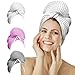 Microfiber Hair Towel - For Fast, Safe & Frizz-free Drying - Premium Large, Compact, Lightweight and Absorbent - One Size Fits All - White