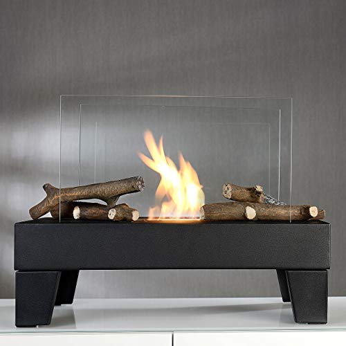 Carlo Milano Bioethanol Kamin Deko: 4er-Set Deko-Äste für Bioethanol-Öfen, hitzebeständige Keramik (Ethanol Kamin Keramikholz, Hölzer Ethanol, Feuerstelle)