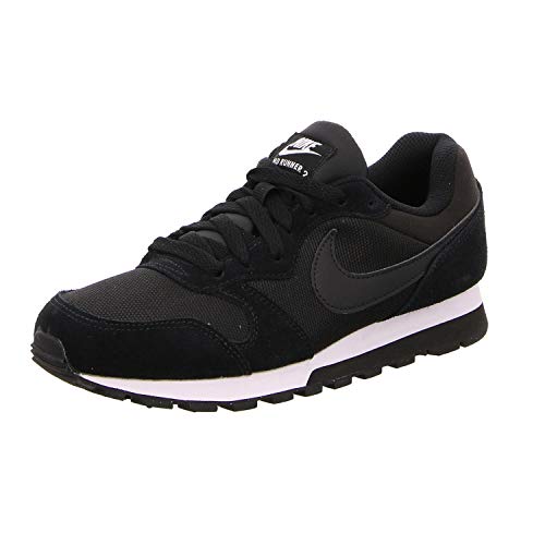 Nike Damen, Sneaker, Md Runner 2, Schwarz (Schwarz/Weiß), 35.5 EU