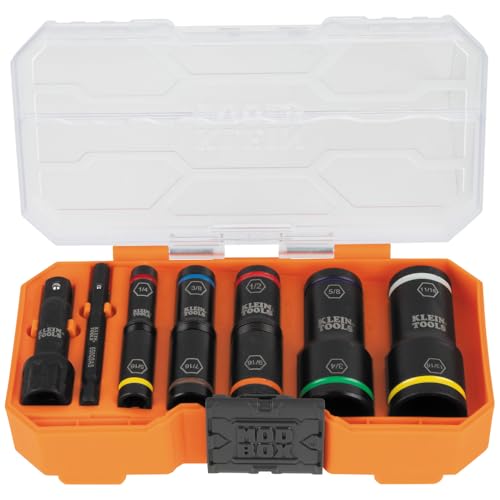 Klein Tools KNECT Flip-10 SAE Impact Socket Set