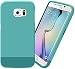 Samsung Galaxy S6 Edge Case: Stalion® Slider Series Matte-UV Textured Sliding Style Protective Hard Case (Teal/Splash)
