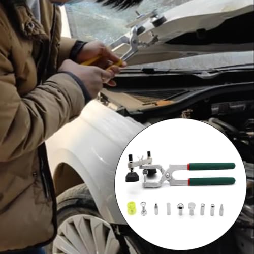 LumoCheefy Kit de réparation de bosses avec pince de traction, 9 têtes de forme, débosselage sans peinture pour carrosserie de voiture – vue 6