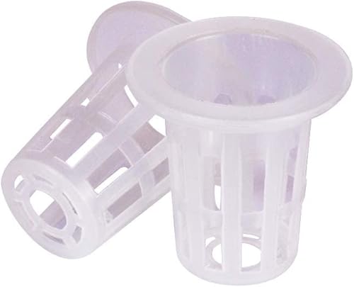 Miniatura 3 de Paquete de 100 macetas de red de 1 pulgada, macetas de malla ranuradas para jardín, macetas hidropónicas, macetas para plantas y viveros