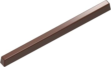 Chocolate World 12037 Martin Diez Clear Polycarbonate Chocolate Mold with 15 Rectangular-Snack-Bar Cavities 7mm x 115mm x 8mm High