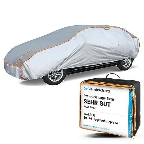 WALSER Funda antigranizo para el Coche Perma Protect, Galardonado Muy Bueno* Funda Repelente al Agua antigranizo para automóvil, Certificado por TÜV Austria* Lona para Coche, Funda para Coche Talla 5