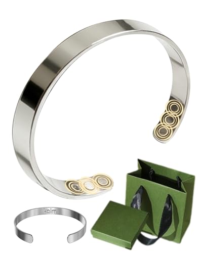 My Kalm Kalm Bracelet Menopause: Your Natural Menopause Solution Bracelet for Menopause Relief Hot Flashes & Pain Adjustable Bracelets for Women - Natural Hormonal Balance (Silver)