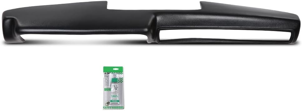 PIT66 TPE Dash Cover 22-427-BLK Compatible with Dodge Plymouth Belvedere Charger Coronet GTX Road Runner Satellite 1971-1974 Black