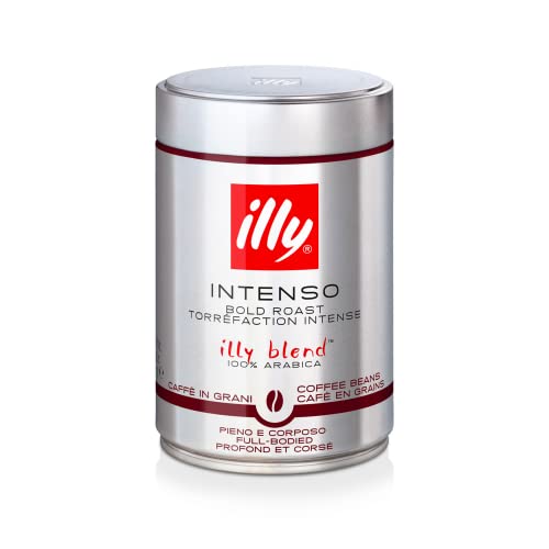 Illy Bold Dark Roast Intenso Beans 8.8 Ounces (International Version) 6 Pack #TOP16